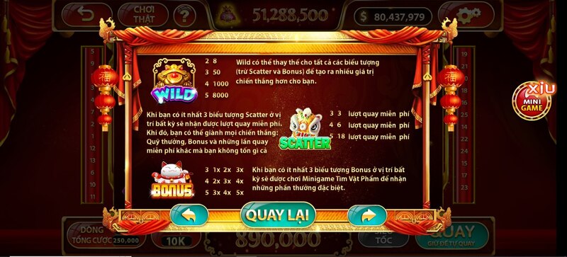 Hệ thống luật chơi Thần tài