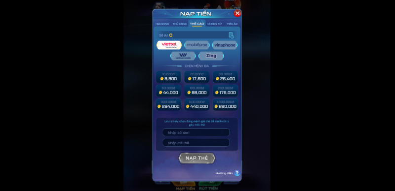 Lưu ý khi Nạp tiền nổ hũ Win79