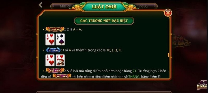 Phổ biến luật chơi Xì dách đổi thưởng