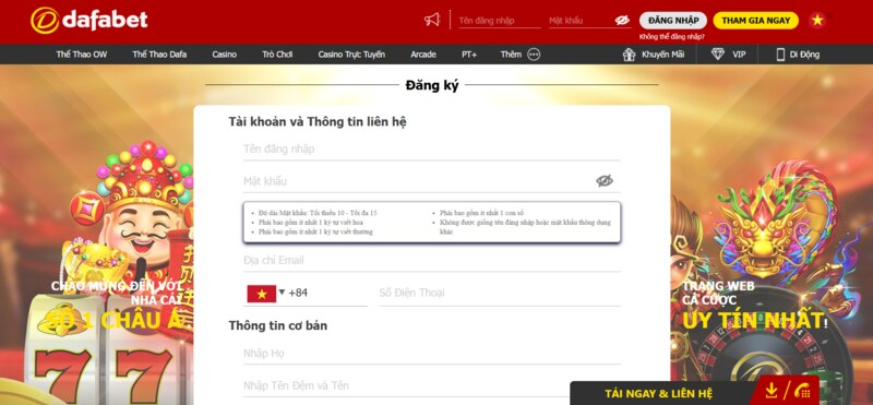Link truy cập Dafabet mới nhất 2025